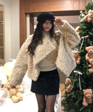 Hazel Fluffy Unbalanced Crop Mustang