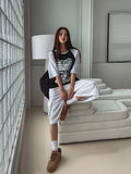 Age raglan oversized fit short-sleeved shirt