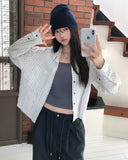 Mog Crop Check Shirt