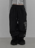 Winter Lettering Fleece Pants