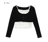 Taya Layered Sleeveless Cardigan Set