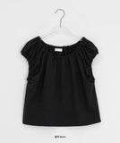 Klee Shirring Cap Sleeve Layered Short Sleeve Tee