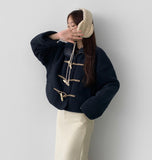 Teddy Bear Collar Winter Point Duffle Jacket