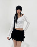 Mulve folding flare skirt pants