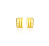 Triple Silver Cutout One-Touch Earrings S