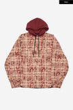 Pana over hooded check padded shirt