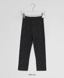 Neo Flower Button Three Quarter Leggings Pants