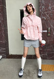 FRILL SHIRRING HOOD JP