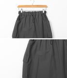 Warmogu Cargo Shirring Long Skirt