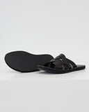 Leaden Leather Slippers