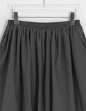 Chenne Nylon Balloon Banding Midi Skirt