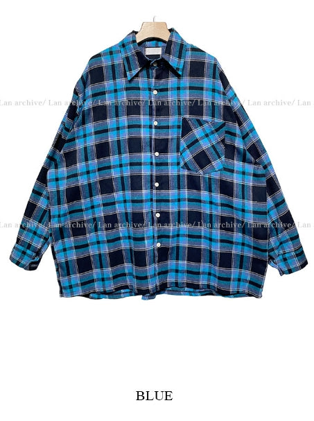 【2plan】Candid check box shirt 2PLAN