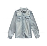 Icy Western Pocket Denim Shirt
