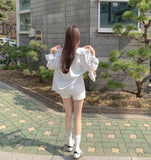 Detachable Pelvic Pad All Banding Cotton Shorts