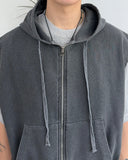 Hens Pigment Hood Zip-Up Vest