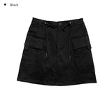 Ruba cargo string mini skirt