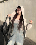 Poming Vintage Pigment Hood Zip-Up