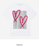 To Heart Lettering Printed Short Sleeve T-shirt