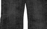 Lare washing denim bootcut pants