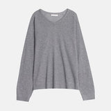 Air V-neck Linen Long Sleeve Knit