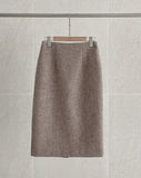 Redia Wool Herringbone H Midi Skirt