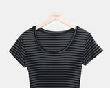 Peple Stripe Short Sleeve T-shirt