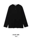 Kitsa Henley Neck Waffle T-Shirt