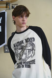 DOODLE RAGLAN LONG SLEEVE TEE