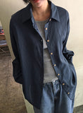 [BAONHAUS] Karene See-through Over Gauze Shirt