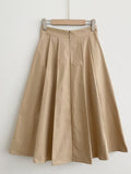 Julian Pintuck Pleats Long Skirt