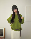 Daran Alpaca Round Neck Wool Long Sleeve Knit