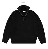 Rocco Half Zip Up Overfit Knit