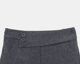 Liran Button Wool Short Pants
