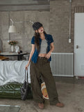 P.O. Straight Cargo Cotton Pants