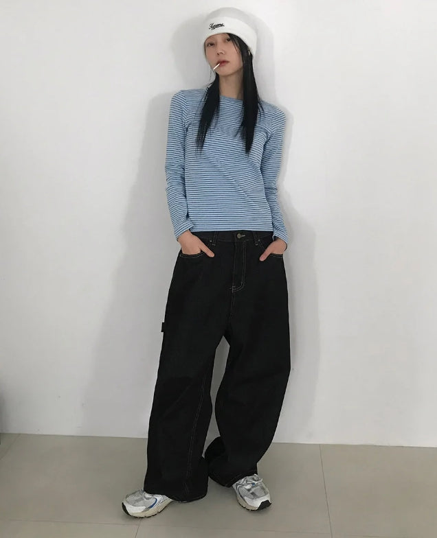 AAKE (アケ) - パターンバックポケットデニム / PATTERN BACK