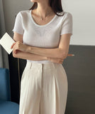 Hien Pin Tuck Span Wide Slacks