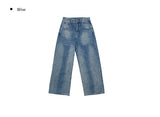Kolsi Curved Adjust Pocket Washing Denim Wide Pants
