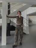 3 Pocket Multi Cargo Denim Pants