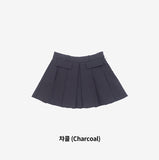 Nero pocket pleats skirt