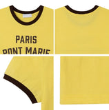 Heize Paris Ringer Short Sleeve Tee