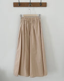 Byville Pintuck Pleated Long Skirt