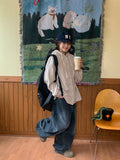 Nameko corduroy over hood shirt