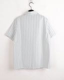 Keura overfit stripe short sleeve shirt