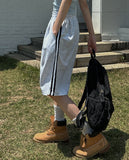 track wide Bermuda sweatpants