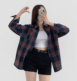 Today Check Loose Fit Long Sleeve Shirt