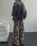 Urban Big Pocket Washing Denim Jacket