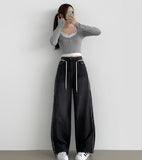 Side Surgery Point Hip Point Long Wide Denim Pants
