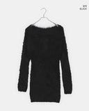 Plmin off-shoulder angora knit one piece