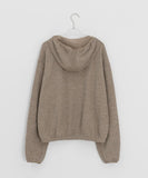Pub Diagonal Knit Hood Zip-Up