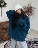 Rendi Wool Hair Button Knit